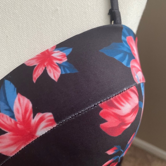 Bathing suit Top Size L Strapless Floral - Picture 3 of 13
